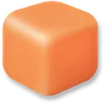 Building Block - Bright Orange-Red