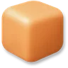 Building Block - Light Orange Brown