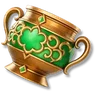 Jade-Inlaid Brass Vessel