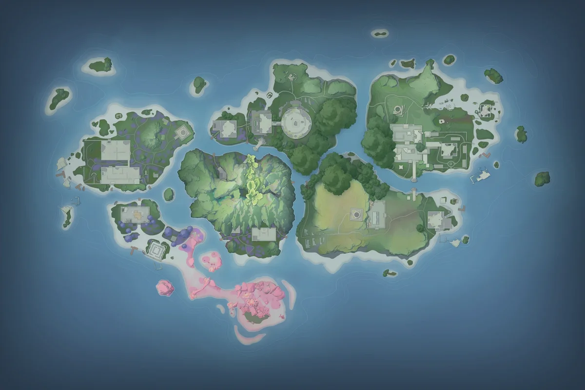 Map of The Lost Islets